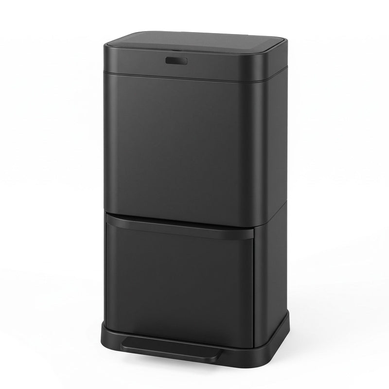 Devanti 70L Motion Sensor Bin Pedal Bins Automatic Black