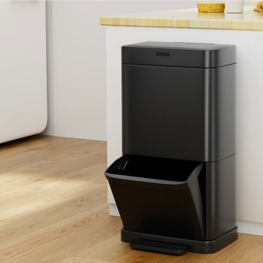 Devanti 70L Motion Sensor Automatic Pedal Bin Black