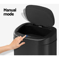 Devanti 82L Motion Sensor Automatic Rubbish Bin Black
