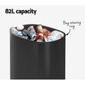 Devanti 82L Motion Sensor Automatic Rubbish Bin Black