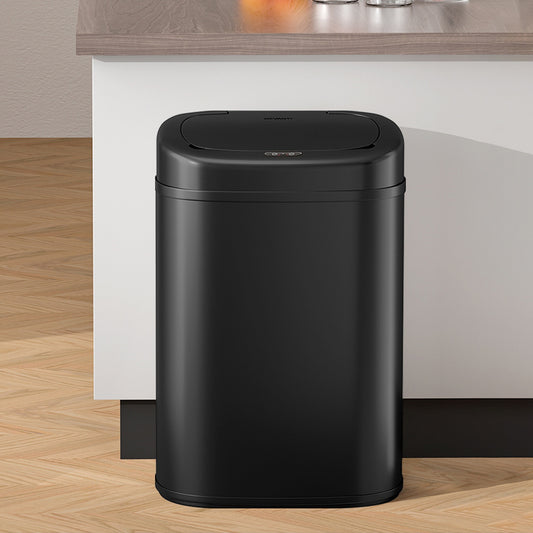 Devanti 82L Motion Sensor Automatic Rubbish Bin Black