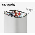 Devanti 82L Motion Sensor Automatic Rubbish Bin White