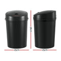 Devanti 9L Sensor Bin Motion Automatic Rubbish Trash Black