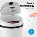 Devanti 9L Sensor Bin Motion Automatic Rubbish Bin White