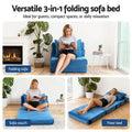 Artiss 3 Pack Folding Sofa Bed Armless Lounger Foam Floor Sofas Futons Couches