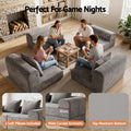 Artiss 5-in-1 Convertible Sofa Bed Floor Mattress Modular Boneless Curved Couch