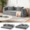 Artiss Convertible Folding Sofa Bed Pull Out Mattress Foldable Lounge Couch Grey