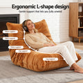 Artiss Lazy Sofa Floor Chair Foam Lounger Recliner Pouffe