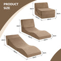 Artiss Folding Sofa Bed Foam Futon Lounger Brown Armless