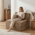 Artiss Folding Sofa Bed Foam Futon Lounger Brown Armless