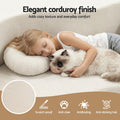 Artiss Folding Sofa Bed 2-in-1 Futon Convertible Loveseat Beige