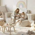 Artiss Folding Sofa Bed 2-in-1 Futon Convertible Loveseat Beige