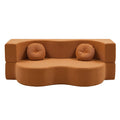 Artiss Folding Sofa Bed Floor Couch 2-in-1 Convertible Futon Loveseat Orange