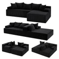 Artiss L-Shaped Sectional Sofa Bed Convertible Couch Deep Seat
