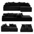 Artiss L-Shaped Sectional Sofa Bed Convertible Couch Deep Seat