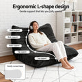 Artiss 2 Seater Caterpillar Floor Couch Armless Lazy Sofa Lounge