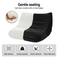 Artiss 2 Seater Caterpillar Floor Couch Armless Lazy Sofa Lounge