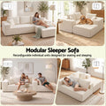 Artiss Modular Sectional Sofa 4-Seater L-Shaped Boneless Sofa Bed Chaise Lounge