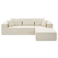 Artiss Modular Sectional Sofa 4-Seater L-Shaped Boneless Sofa Bed Chaise Lounge