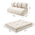 Artiss Convertible Sofa Bed Roll-Up Sleeper Chair Fold Out Couch Floor Lounge