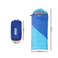 Weisshorn Kids Sleeping Bag 172cm Thermal Blue Camping Hiking