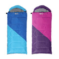 Weisshorn Sleeping Bag Set 2 Kids Single 172cm Thermal Camping
