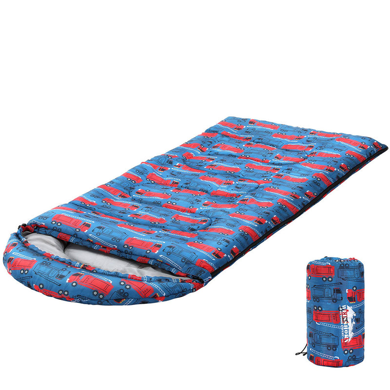 Weisshorn Kids Sleeping Bag 180cm Blue Thermal Camping Hiking