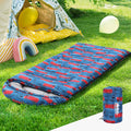 Weisshorn Kids Sleeping Bag 180cm Blue Thermal Camping Hiking
