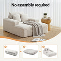 Artiss Sofa Bed Lounge Chair Recliner Faux Fur Grey