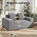 Artiss 2 Seater Sofa Bed Corduroy Loveseat Couch No Assembly
