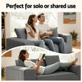 Artiss 2 Seater Sofa Bed Corduroy Loveseat Couch No Assembly