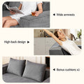 Artiss 2 Seater Sofa Bed Corduroy Loveseat Couch No Assembly
