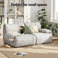 Artiss 2 Seater Modular Sofa Bed Couch Sectional Grey No Assembly