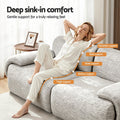 Artiss 2 Seater Modular Sofa Bed Couch Sectional Grey No Assembly