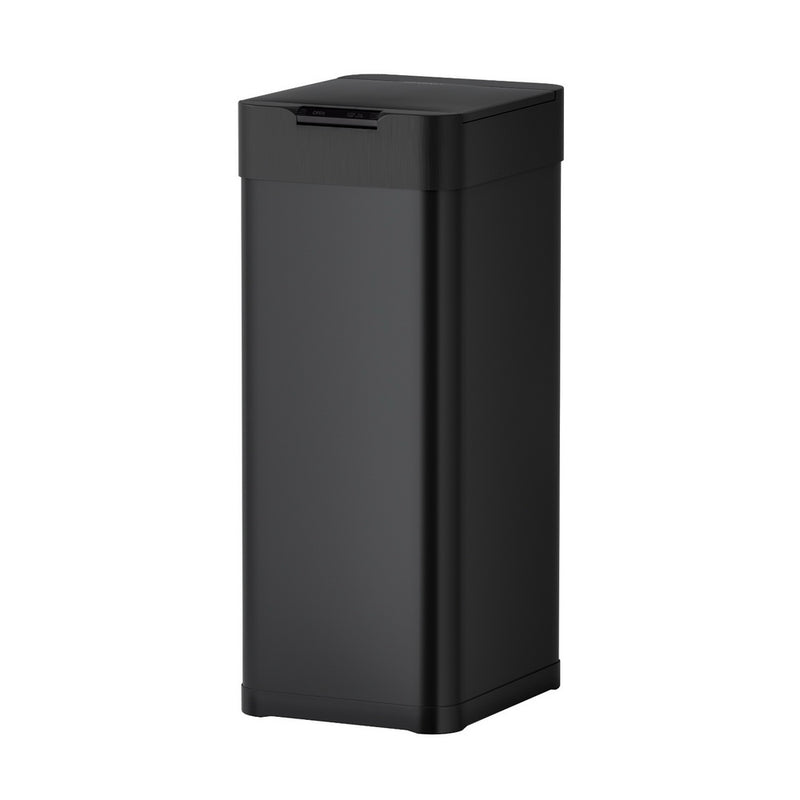 Devanti 50L Sensor Motion Activated Automatic Rubbish Bin Black