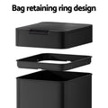 Devanti 50L Sensor Motion Activated Automatic Rubbish Bin Black