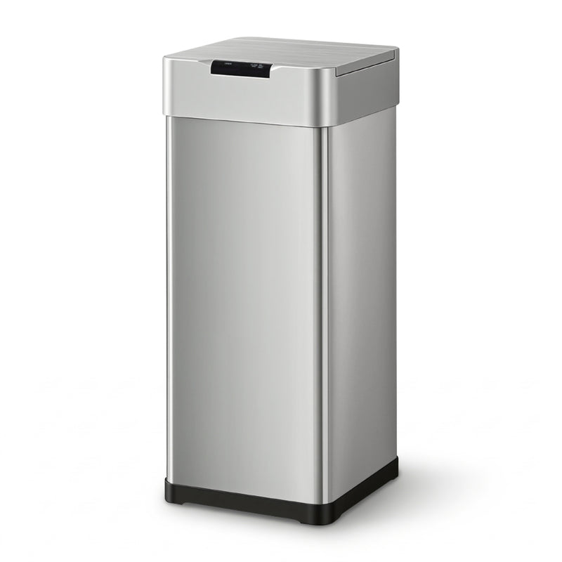Devanti 50L Motion Sensor Rubbish Bin Automatic Trash Can Silver