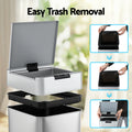 Devanti 50L Motion Sensor Rubbish Bin Automatic Trash Can Silver