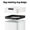 Devanti 50L Motion Sensor Automatic Rubbish Bin White Trash Can