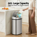 Devanti 50L Sensor Rubbish Bin Automatic Motion Silver
