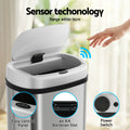 Devanti 50L Sensor Rubbish Bin Automatic Motion Silver