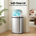 Devanti 50L Sensor Rubbish Bin Automatic Motion Silver