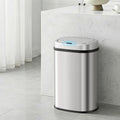 Devanti 50L Sensor Rubbish Bin Automatic Motion Silver