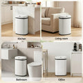 Devanti 50L Motion Sensor Automatic Rubbish Bin White