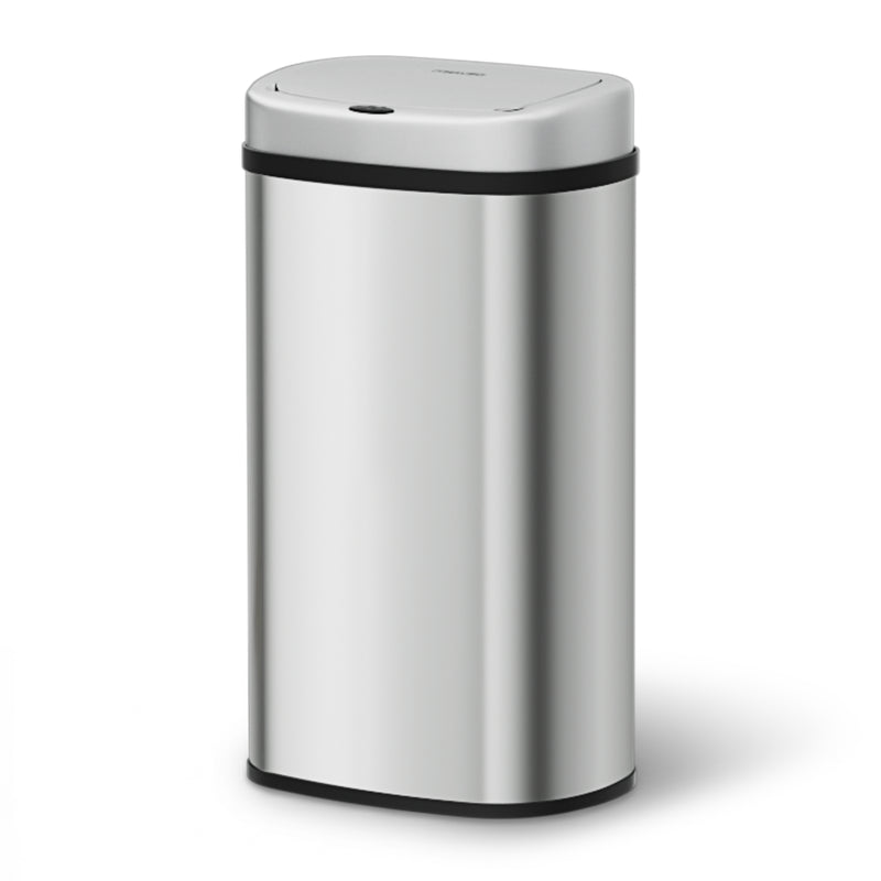 Devanti 60L Automatic Sensor Motion Rubbish Bin Silver