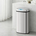 Devanti 60L Automatic Sensor Motion Rubbish Bin Silver