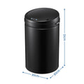 Devanti 30L Sensor Bin Automatic Touchless Trash Can Garbage Rubbish Black
