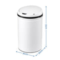 Devanti 30L Sensor Bin Automatic Touchless Trash Can Garbage Rubbish White