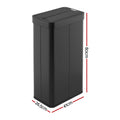 Devanti 70L Automatic Sensor Rubbish Bin Black Touchless Kitchen