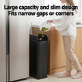 Devanti 70L Automatic Sensor Rubbish Bin Black Touchless Kitchen